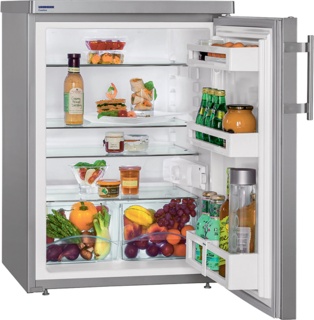Однокамерные холодильники Liebherr серебристого цвета