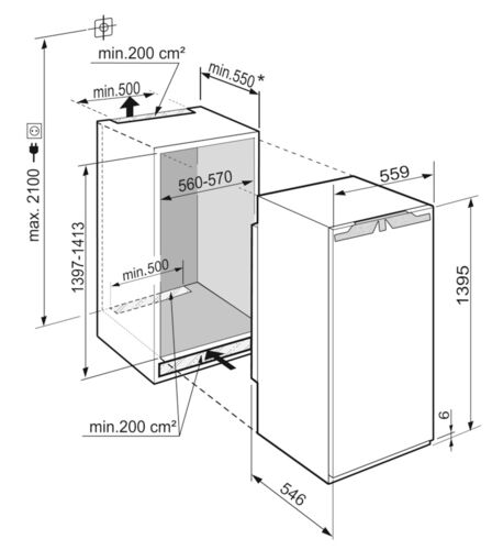 Однокамерный холодильник Liebherr IRBd4550